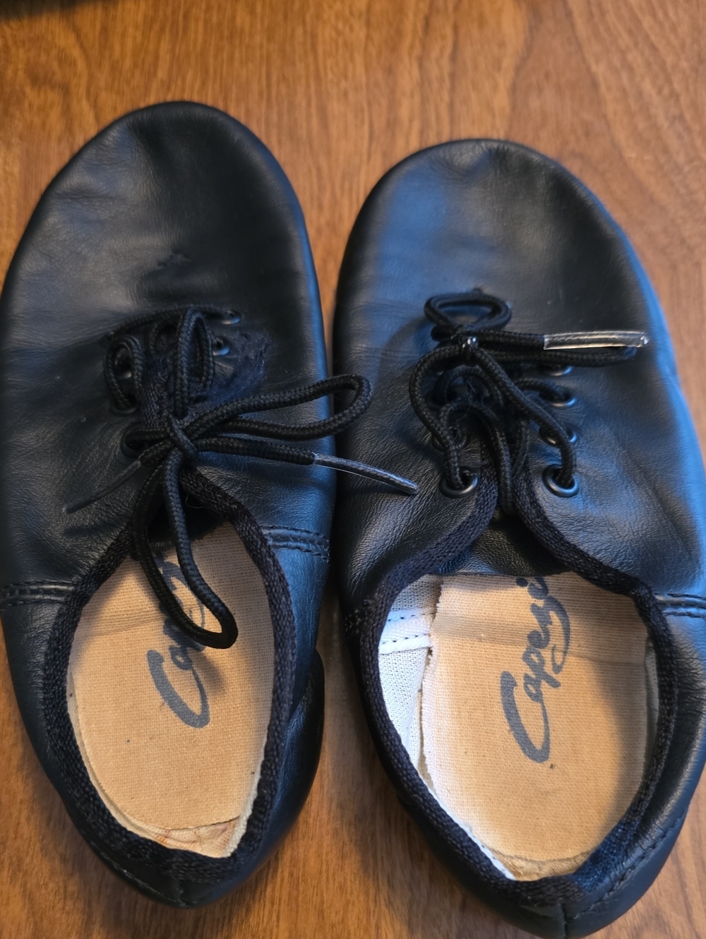 Capezio Black Leather Lace-Up Men's Dance Shoes